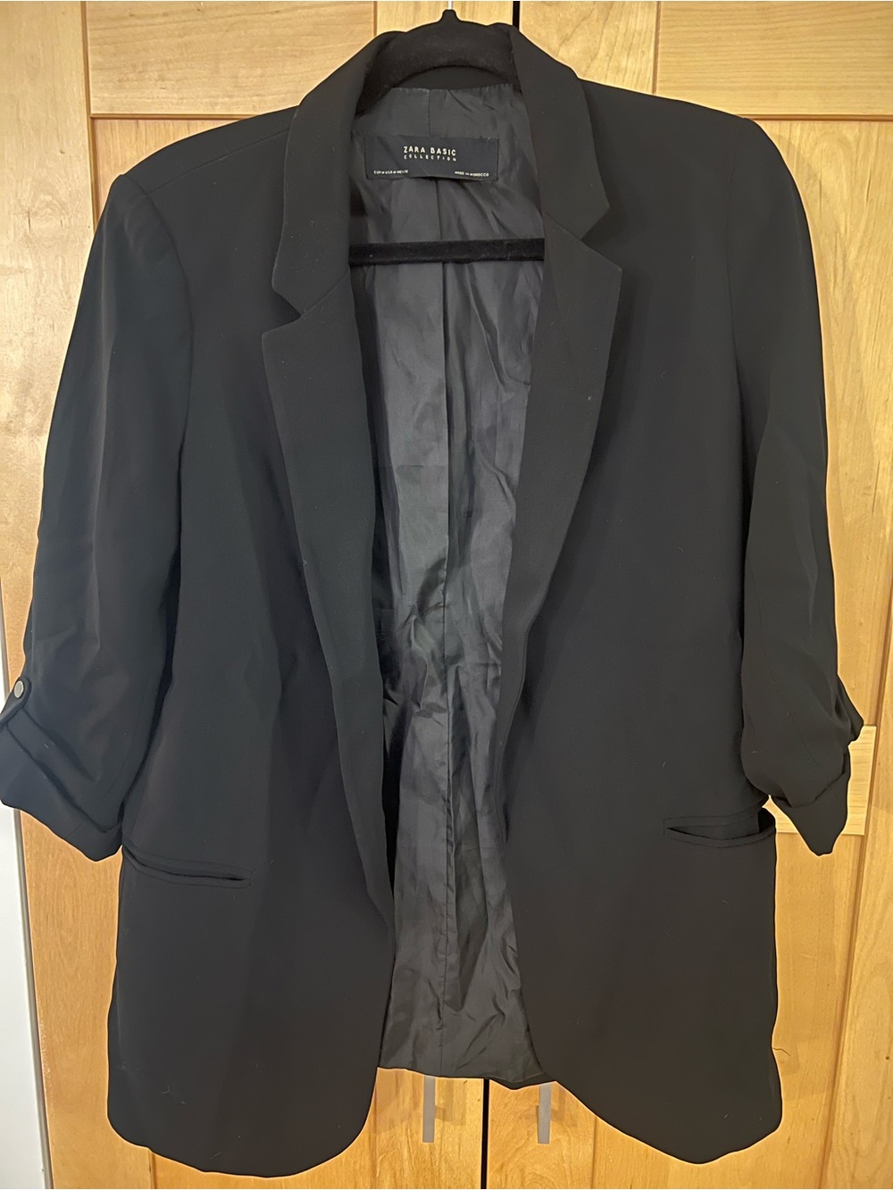 Zara Basic Black Blazer Like New
